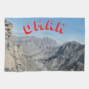 Entdecken Sie die unruhige Schönheit der Oman's Wü Geschirrtuch