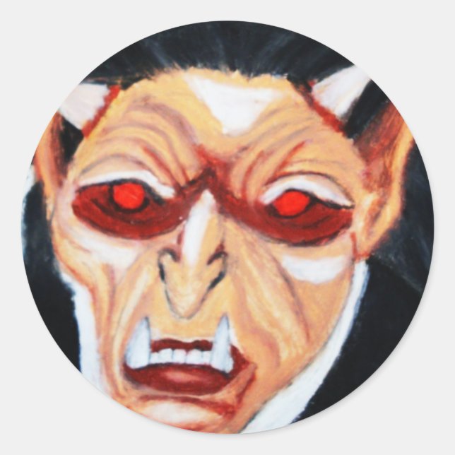 ENTDECKEN SIE DIE VAMPIRE-Aufkleber Runder Aufkleber (Vorderseite)