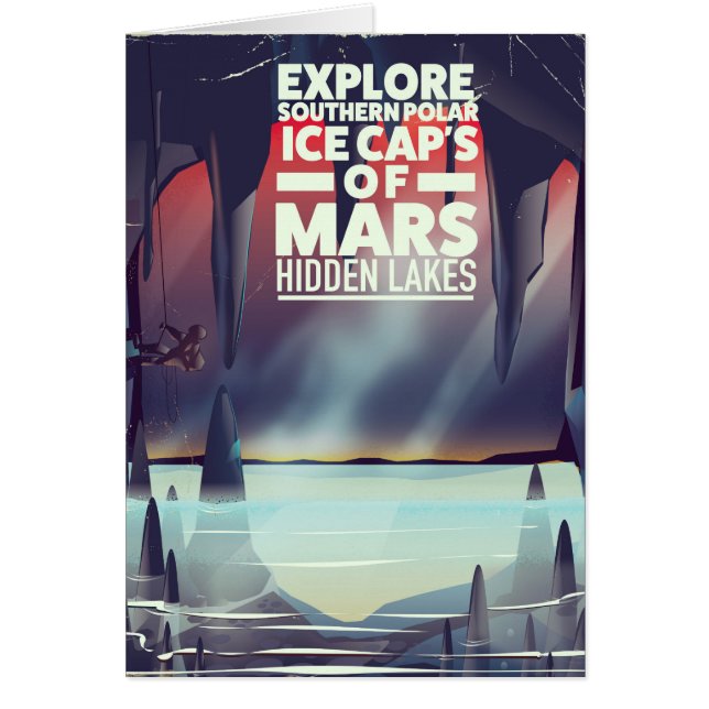 Entdecken Sie die verdeckten Mars der Eiskappen. (Vorne)