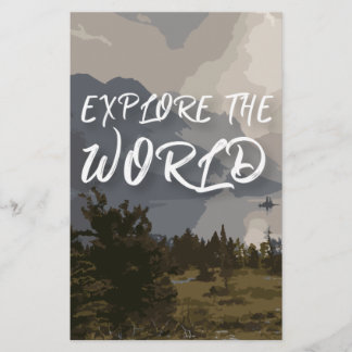 Entdecken Sie die Welt 5,5" x 8,5" Flyer