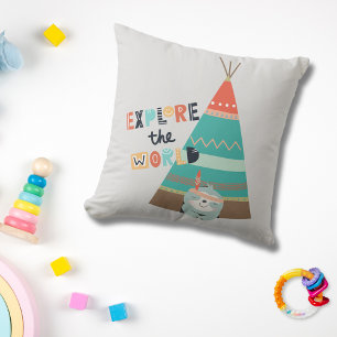 Entdecken Sie die Welt Boho Sloth Kissen