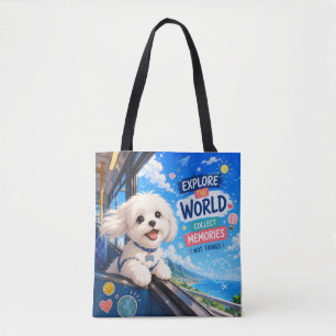 Entdecken Sie die Welt – Glückliches Anime-Maltese