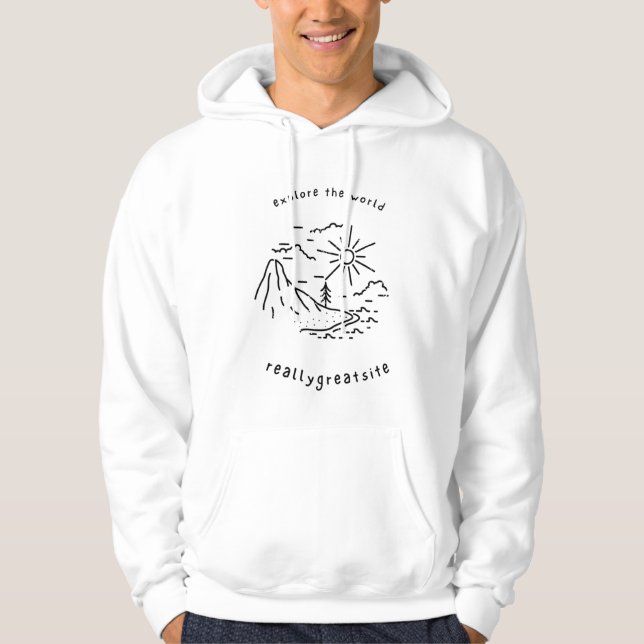 Entdecken Sie die Welt Hoodie (Vorderseite)