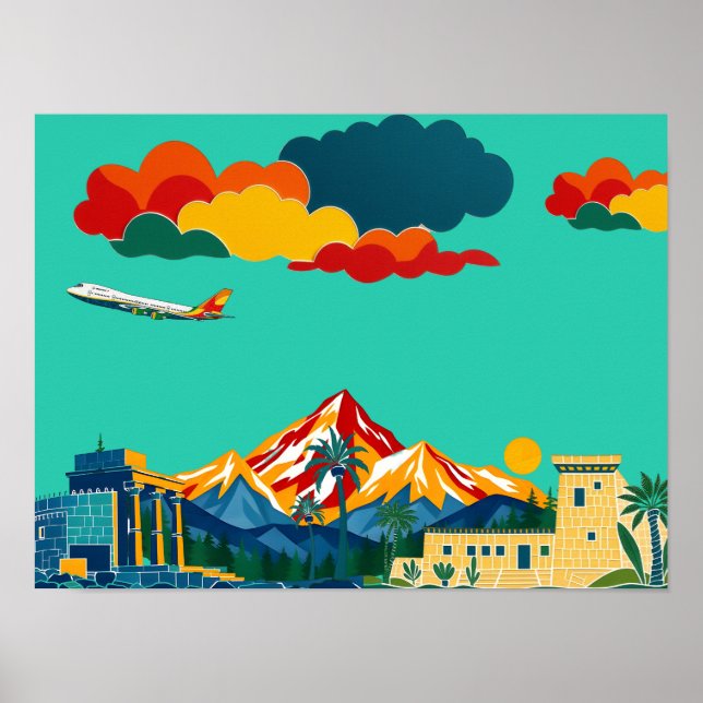 Entdecken Sie die Welt mit bunten Abenteuern Poster (Vorne)