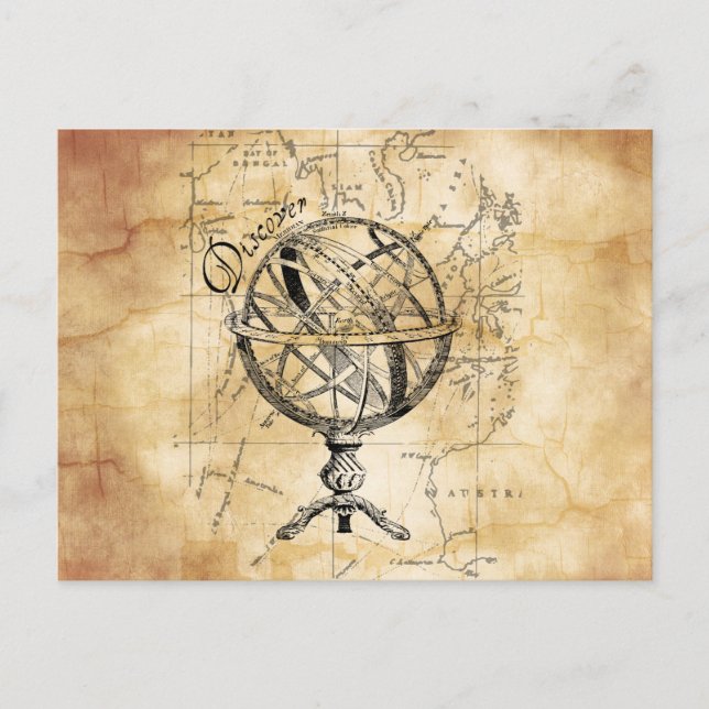 Entdecken Sie die Welt Postkarte (Vorderseite)