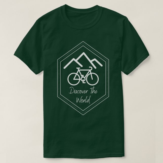 Entdecken Sie die Weltradstraße T-Shirt (Design vorne)