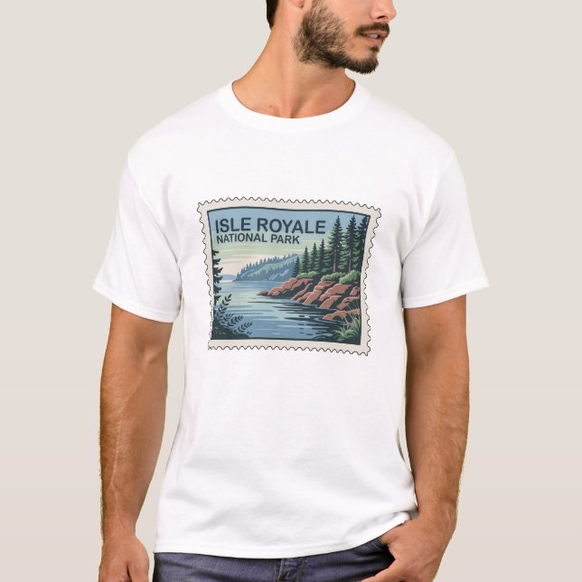 Entdecken Sie die wilde Seite der Isle Royale Brie T-Shirt (Vorderseite)