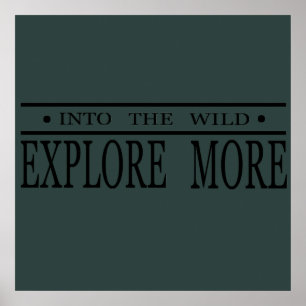 Entdecken Sie die wilde Wanderung Poster