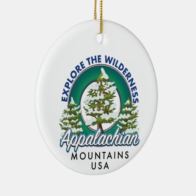 Entdecken Sie die Wilderness Appalachian Mountains Keramik Ornament (Rechts)
