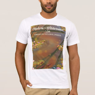 Entdecken Sie die Wildnis! Besuchen Sie die USA T-Shirt