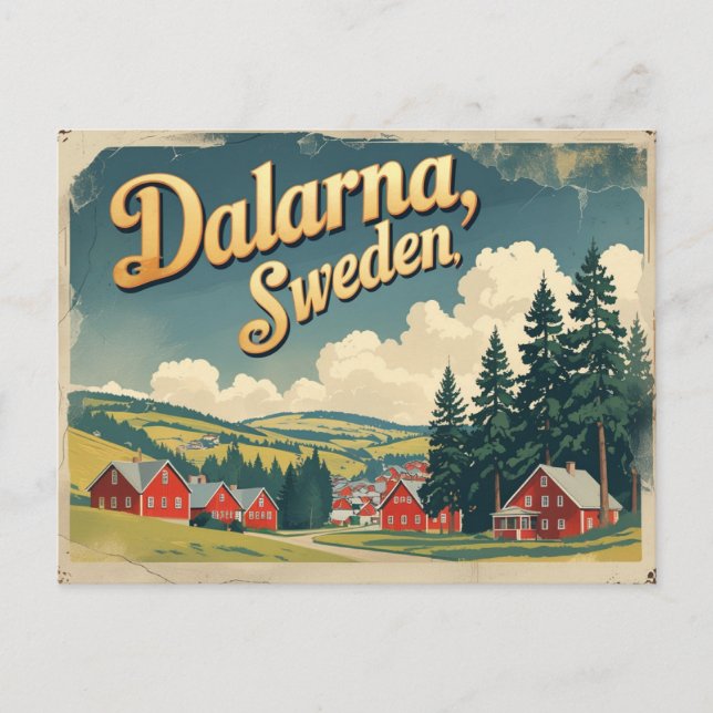 Entdecken Sie Dlarna Schweden Postkarte (Vorderseite)