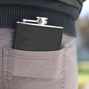 Entdecken Sie ein faszinierendes Schwarz-Weiß-Foto Flachmann