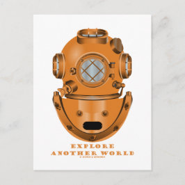 Entdecken Sie eine andere Welt (Tieftauchhelm) Postkarte