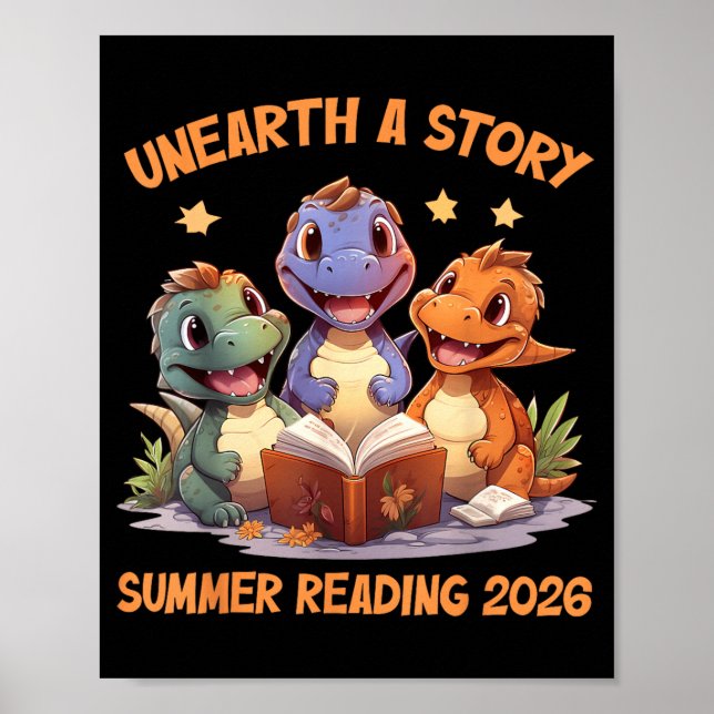 Entdecken Sie eine Geschichte Sommerlektüre 2026 M Poster (Vorne)