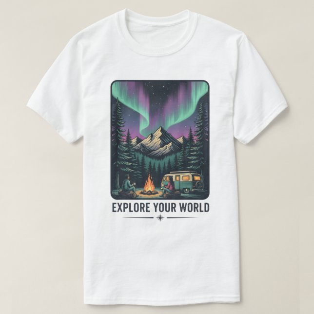 Entdecken Sie Ihr Welterlebnis T-Shirt (Design vorne)