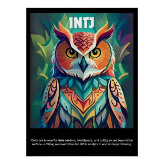 Entdecken Sie Ihre innere Eule: INTJ Poster