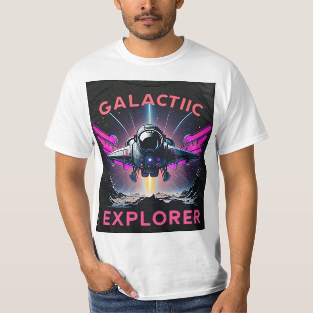 "Entdecken Sie Jenseits: Galactic Explorer" T-Shirt (Vorderseite)