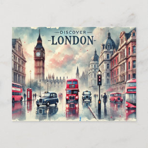 "Entdecken Sie London" Postkarte
