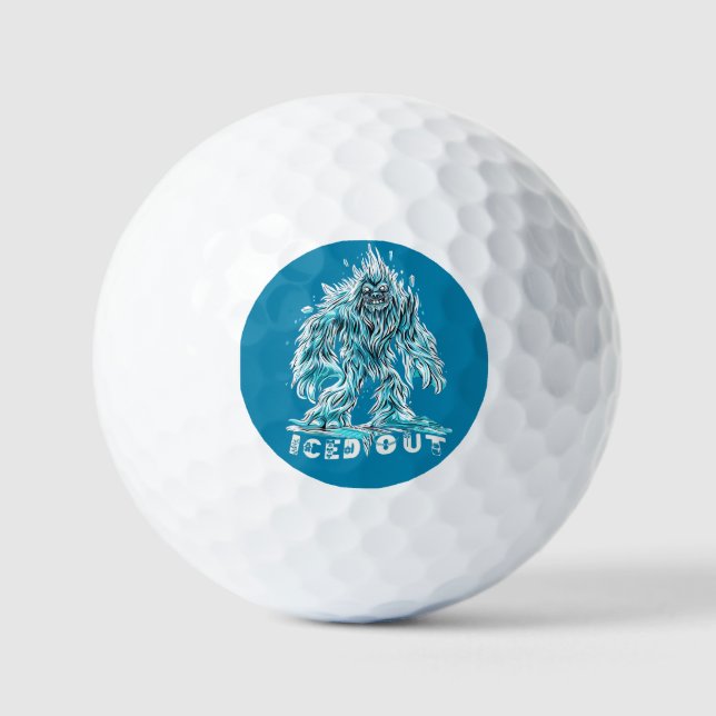 Entdecken Sie lustige Bigfoot-Geschenke & Chilling Golfball (Vorderseite)