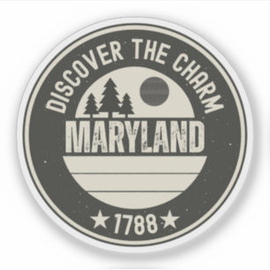 Entdecken Sie Maryland - Designs für jeden Liebhab Aufkleber
