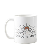 Entdecken Sie Mehr Bergabenteuer-Kaffeetasse