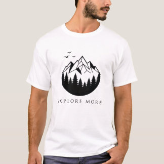 Entdecken Sie mehr geometrischen Berg T-Shirt