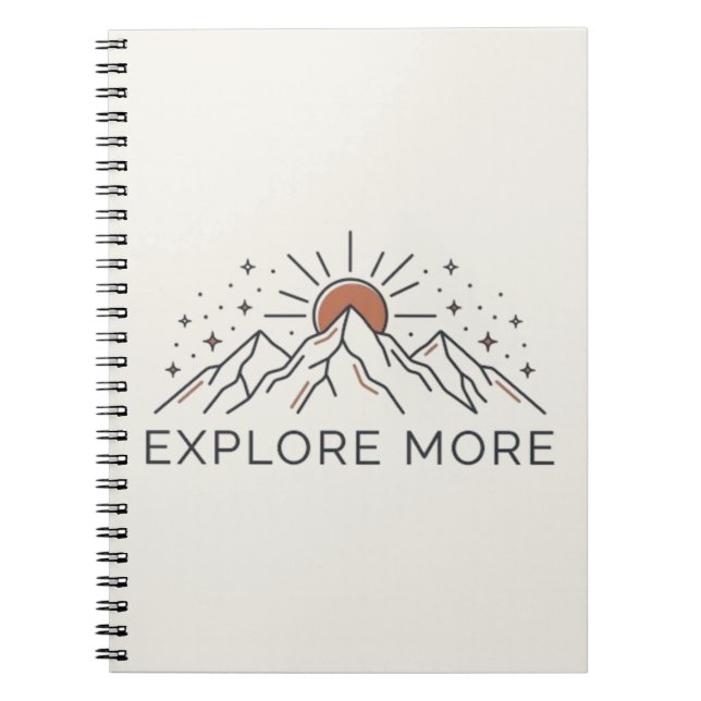 Entdecken Sie mehr Mountain Adventure Notizbuch Notizblock (Vorderseite)