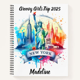 Entdecken Sie New Yorks ikonische Skyline und Sehe Notizbuch