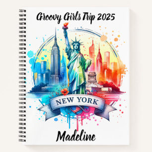 Entdecken Sie New Yorks ikonische Skyline und Sehe Notizbuch