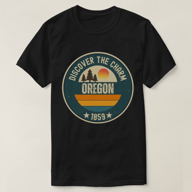 Entdecken Sie Oregon - Designs für jede Lover T-Shirt (Design vorne)