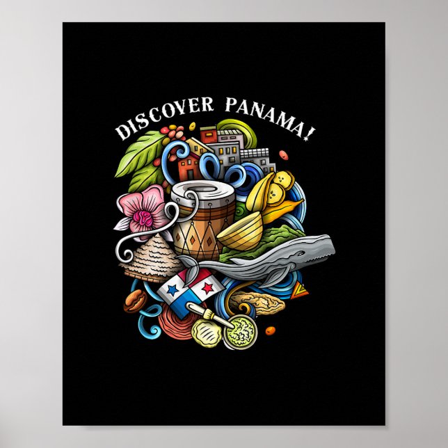 Entdecken Sie Panama Urlaubs-Souvenir-Reise  Poster (Vorne)