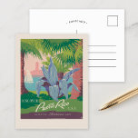 Entdecken Sie Puerto Rico USA | Vintage Travel Postkarte<br><div class="desc">Entdecken Sie Puerto Rico U.S.A. Wo sich Amerika trifft | Dieses Vintage-Reiseplakat des Franks S. Nicholson präsentiert Puerto Rico als ideales Reiseziel mit Blick auf einen ruhigen Park, umgeben von hohen, schwingenden Palmen. Die üppige Vegetation und die offene Gestaltung verleihen dem Besucher ein Gefühl der tropischen Ruhe und laden zur...</div>