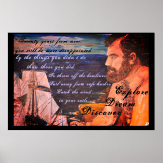 Entdecken Sie. Träume. entdecken Poster