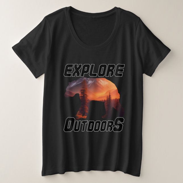 ENTDECKEN SIE TÜREN GROßE GRÖßE T-Shirt (Design vorne)