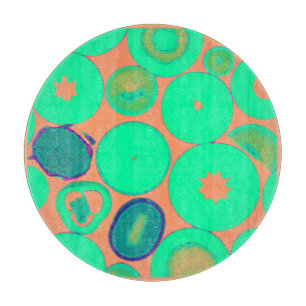 Entdecken Sie unsere stilvollen grünen Muster Kuns Schneidebrett