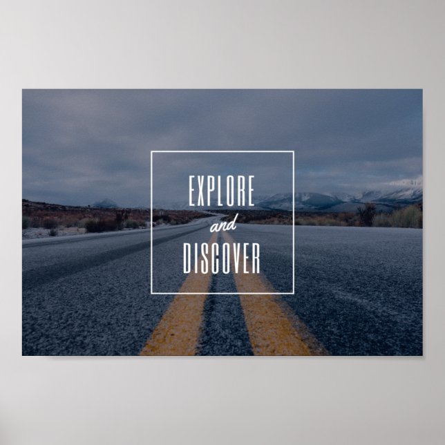 Entdecken und entdecken poster (Vorne)