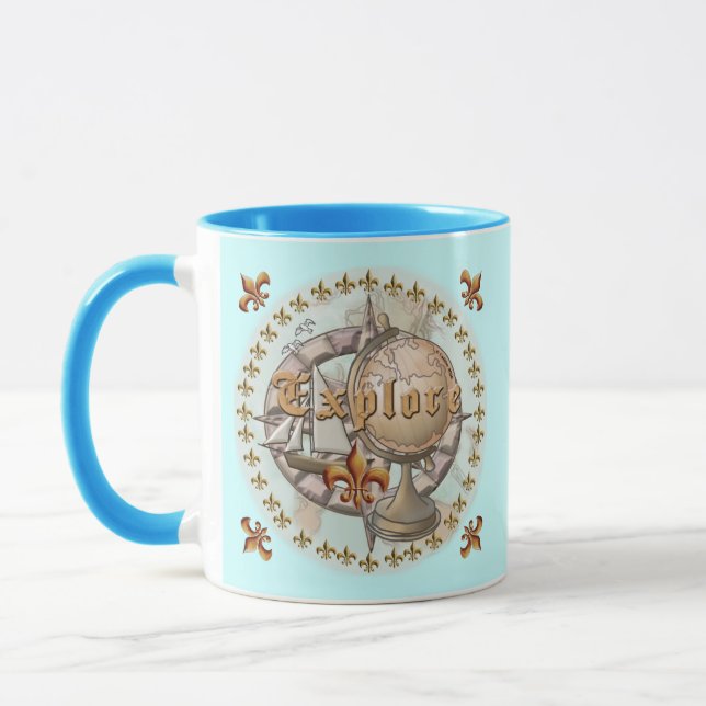 Entdeckerkarte Tasse (Links)