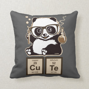 Entdecktes niedliches der Chemie Panda Kissen