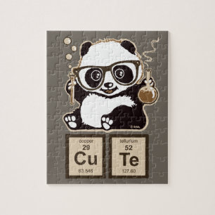 Entdecktes niedliches der Chemie Panda Puzzle