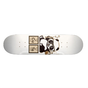 Entdecktes niedliches der Chemie Panda Skateboard