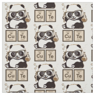 Entdecktes niedliches der Chemie Panda Stoff