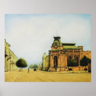 Entdeckung alten Chisinau-Druckes Poster