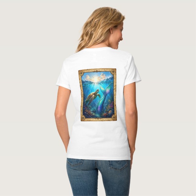 Entdeckung des alten Seemanns T-Shirt (Rückseite Vollansicht)