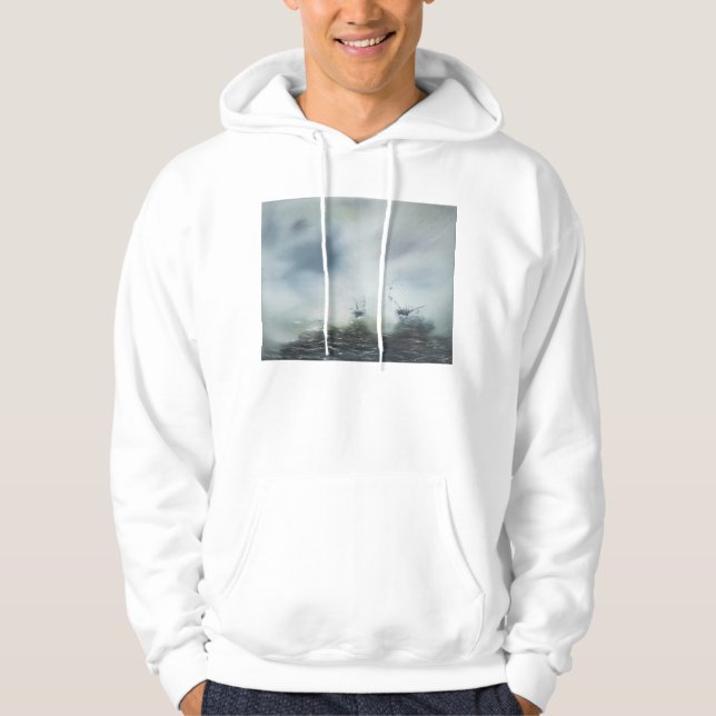 Entdeckung eine Reinigung im Seenebel Kapitän Hoodie (Vorderseite)