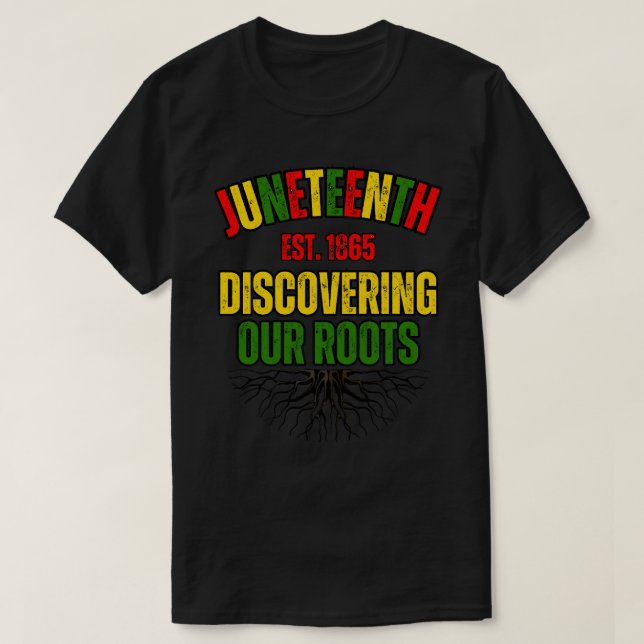 Entdeckung unserer Wurzeln T-Shirt (Design vorne)