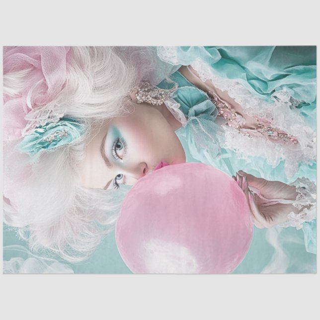 Entdeckungsblasen an heißen Tagen des Sommers Seidenpapier (Vorderseite)