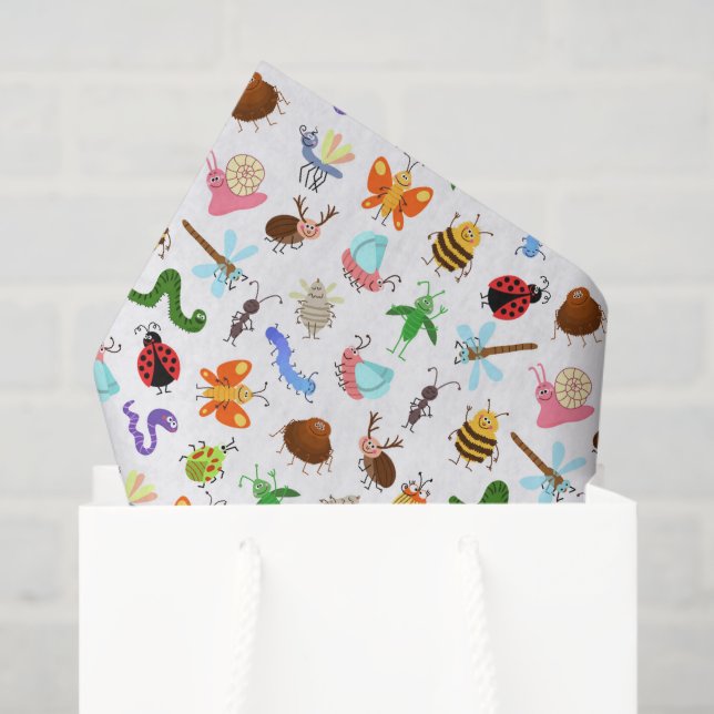 Entdeckungsinsekten Geburtstagsparty Seidenpapier (Geschenktüte)