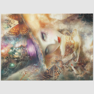 Entdeckungsreise Whimsical Lady Tea Time Adventure Seidenpapier
