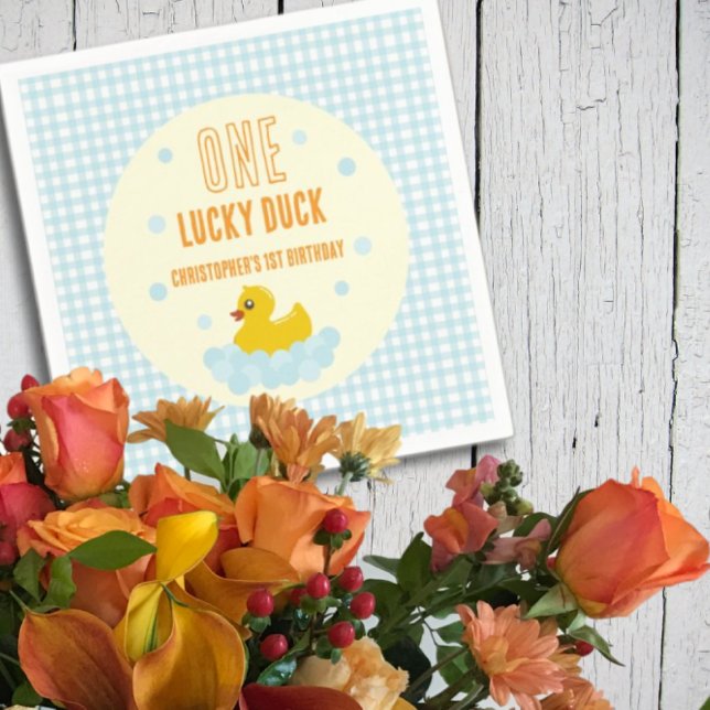 Ente 1. Geburtstag Serviette (Von Creator hochgeladen)