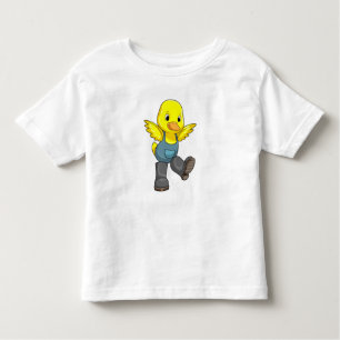 Ente als Bauer mit Stiefeln Kleinkind T-shirt